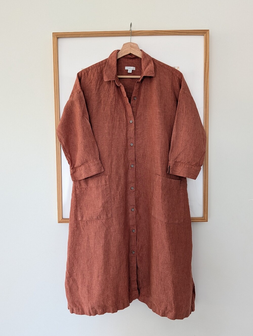 J. Jill Pure Linen Shirt Dress